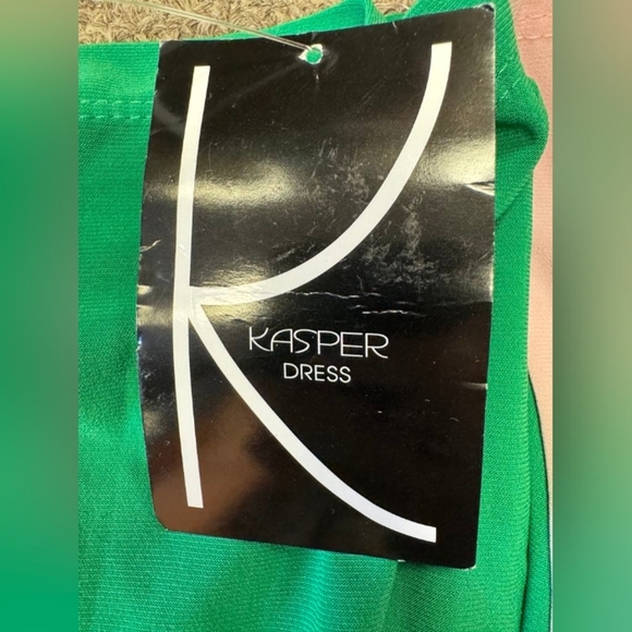 Kasper NWT Dress Green Midi Plus Size Size 20 - Picture 6 of 8
